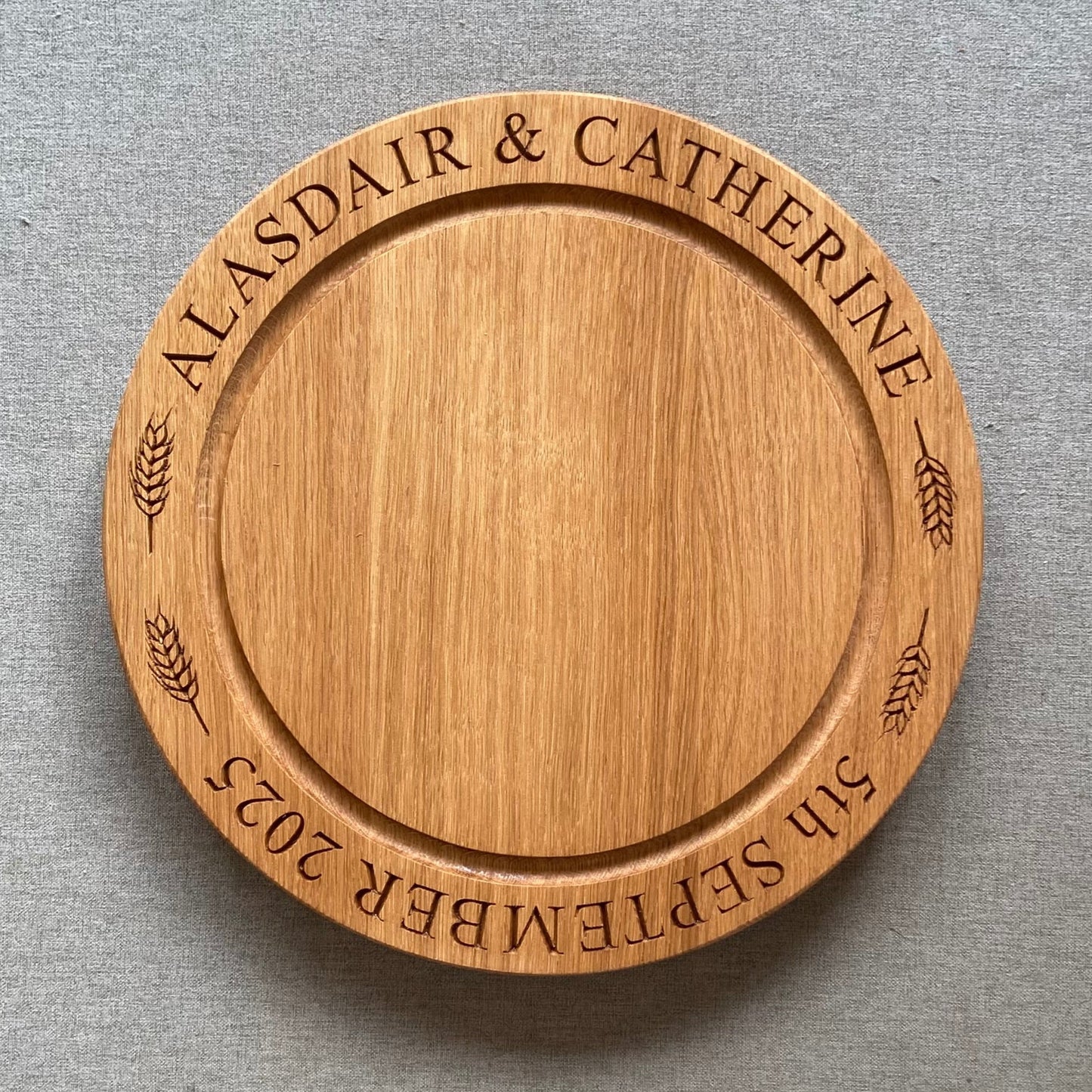 Personalised Oak Bread Board, Serving Board, Cutting Board