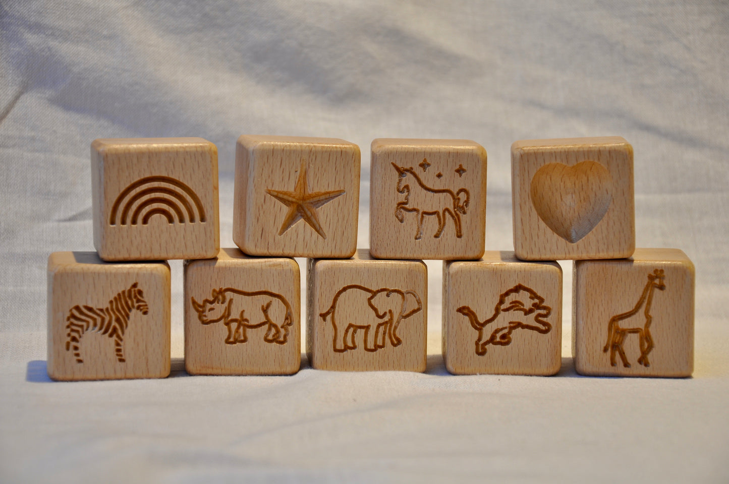 Personalised Wooden Letter Blocks, New Baby Gift / Christening Gift | Baby nursery Blocks