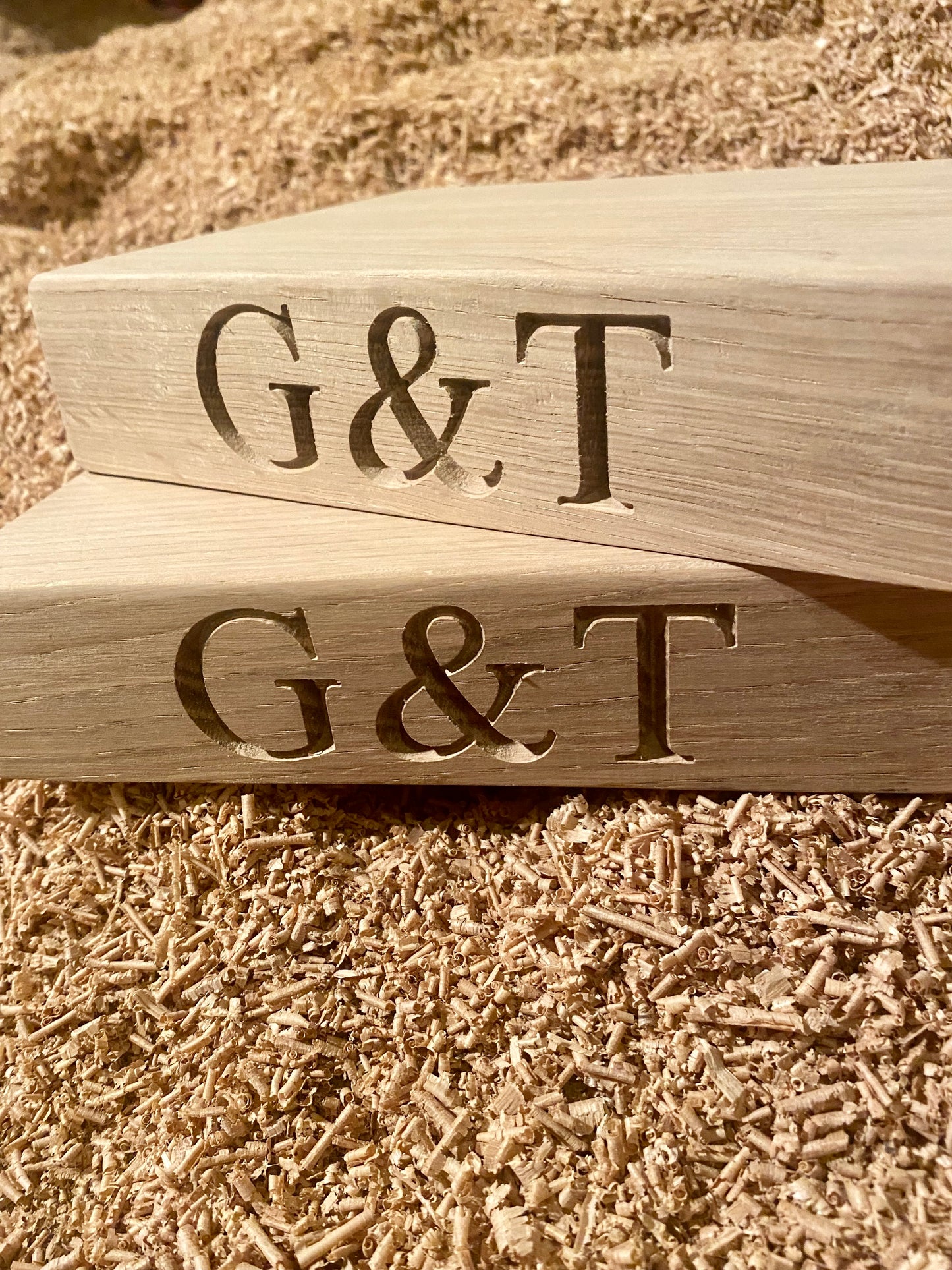Personalised Oak G&T Board