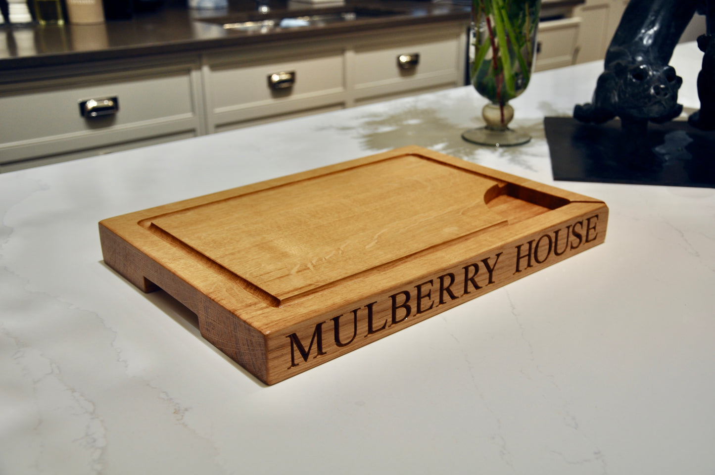 Large Solid Oak Chopping Board, Personalised & Engraved | Cutting Board | Serving Board