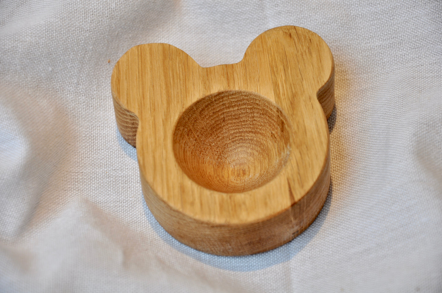 Oak Bear Shaped Egg Cup