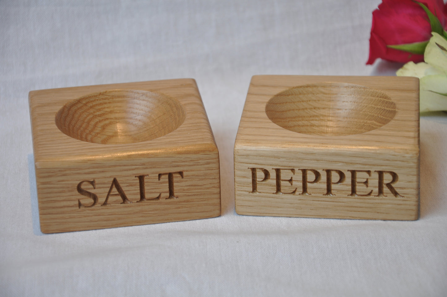 Oak Salt and Pepper Pinch Pots