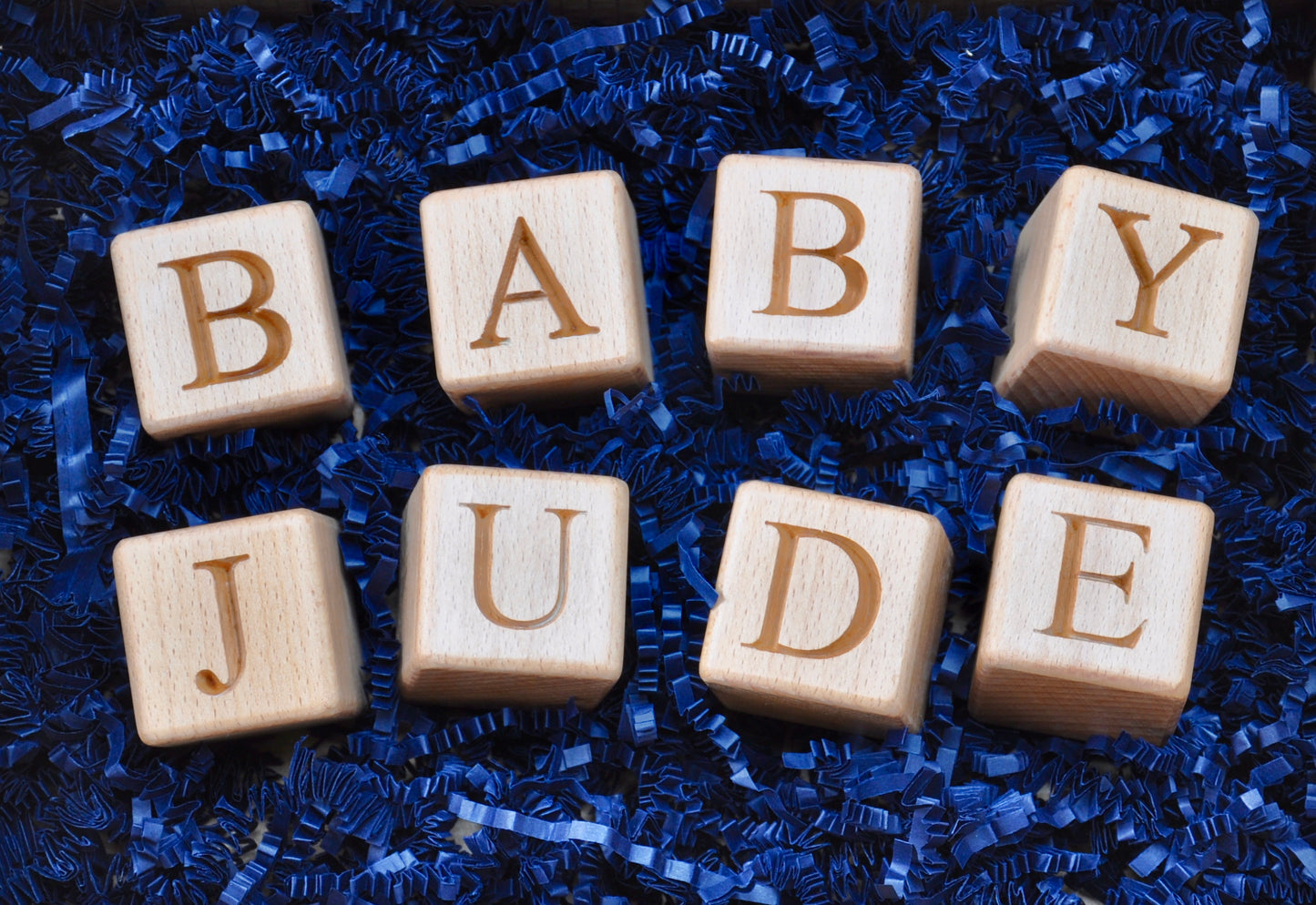 Personalised Wooden Letter Blocks, New Baby Gift / Christening Gift | Baby nursery Blocks