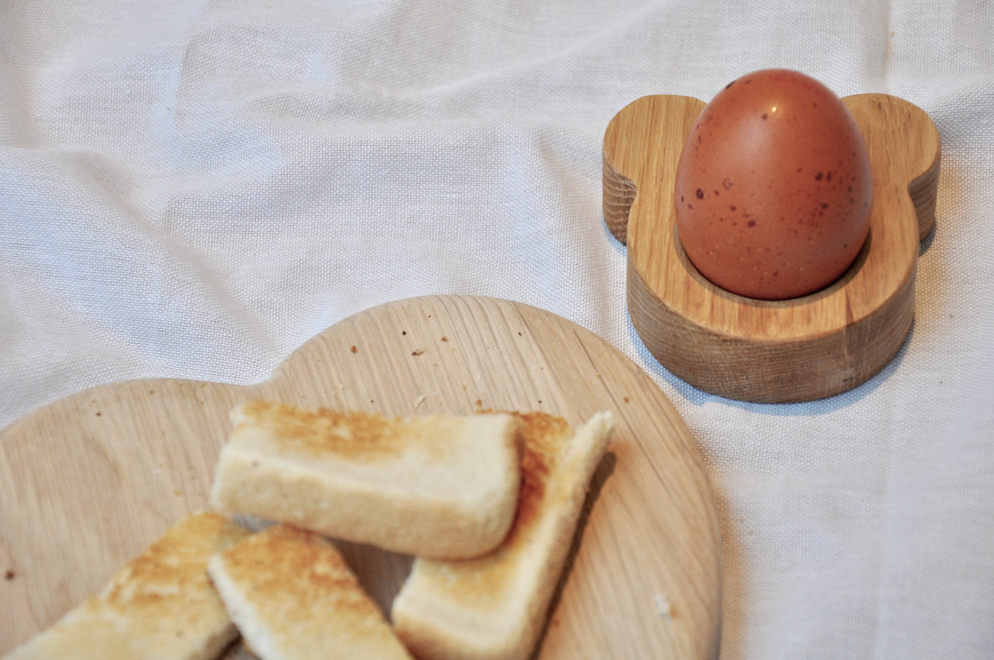 Oak Bear Shaped Egg Cup