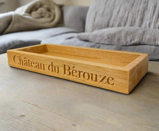 Personalised Oak Trays,  Display Trays