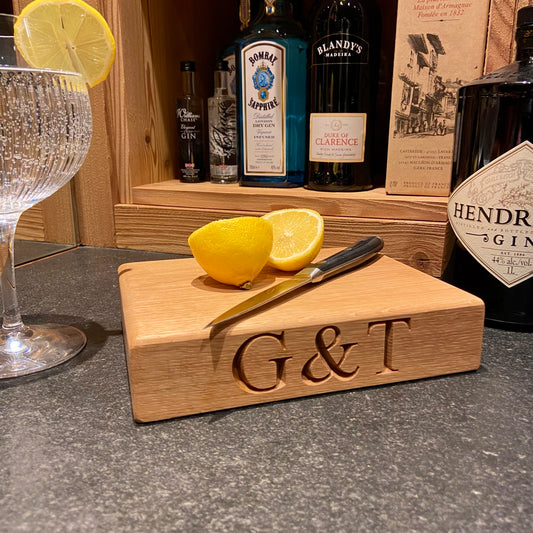Oak G&T Board , Small Chopping Board