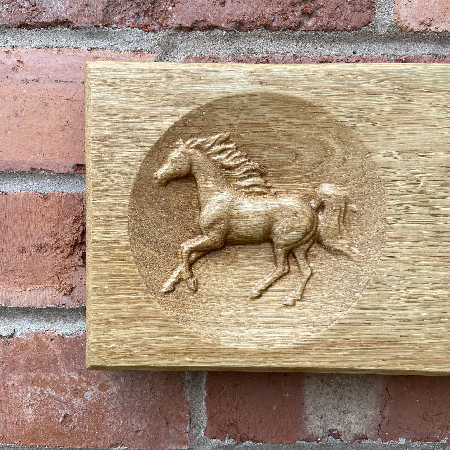 Engraved Oak Stable Sign,  Equestrian