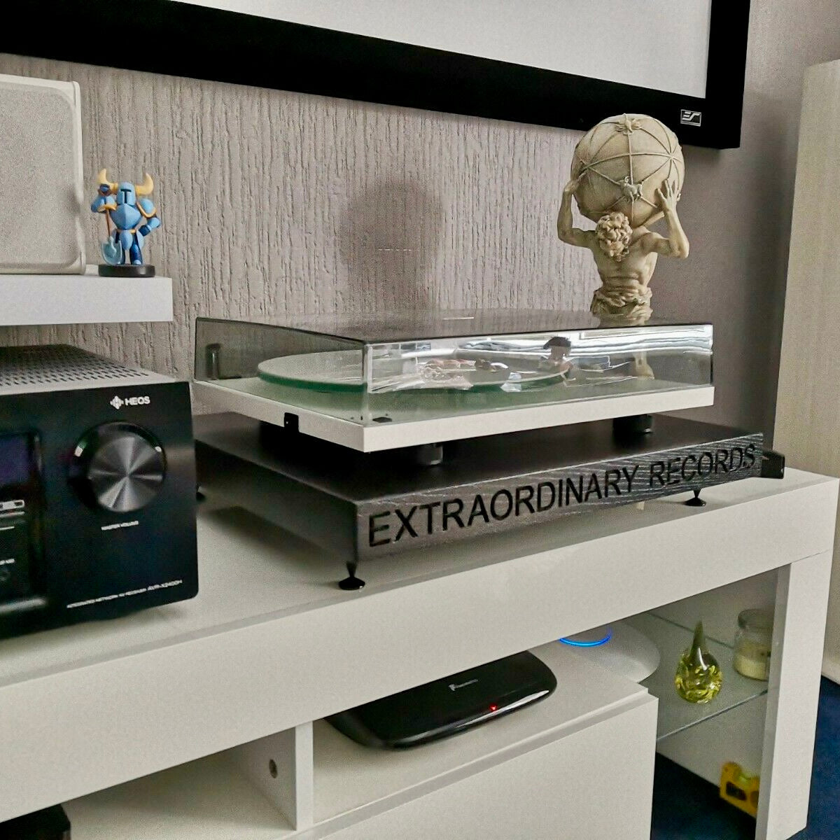 Solid Oak Turntable Levelling Isolation Plinth, Audiophile, Vinyl Records.