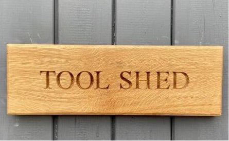 Personalised, Engraved Oak Signs