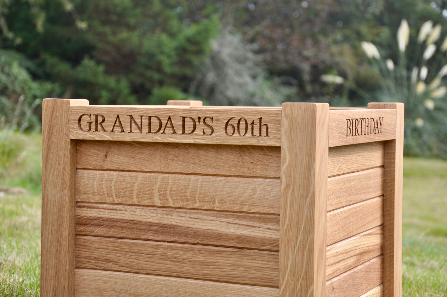 Fine Oak Square Planter