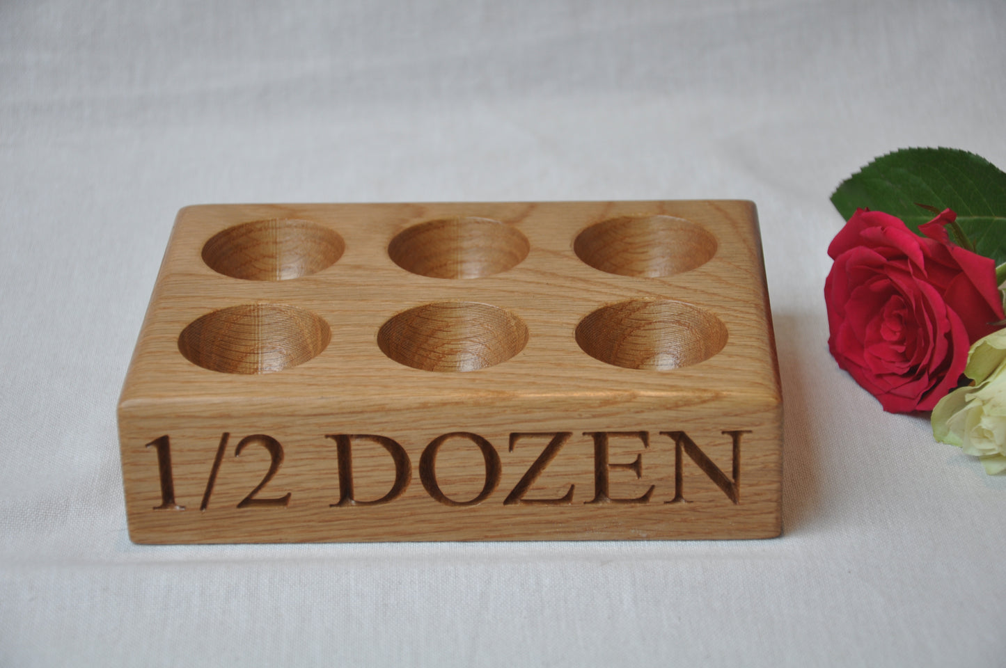 Personalised Oak Egg Holder/ Egg Stand