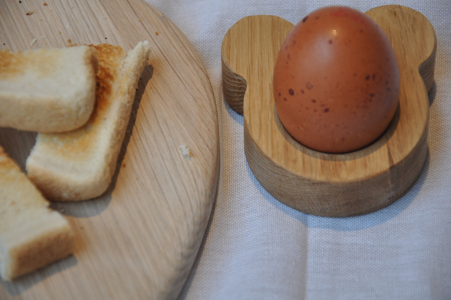 Oak Bear Shaped Egg Cup