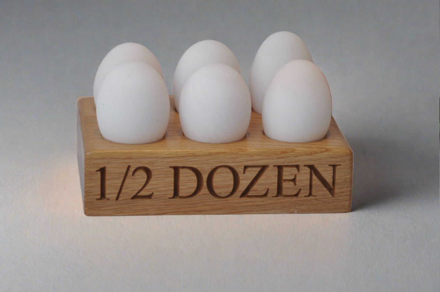 Personalised Oak Egg Holder/ Egg Stand