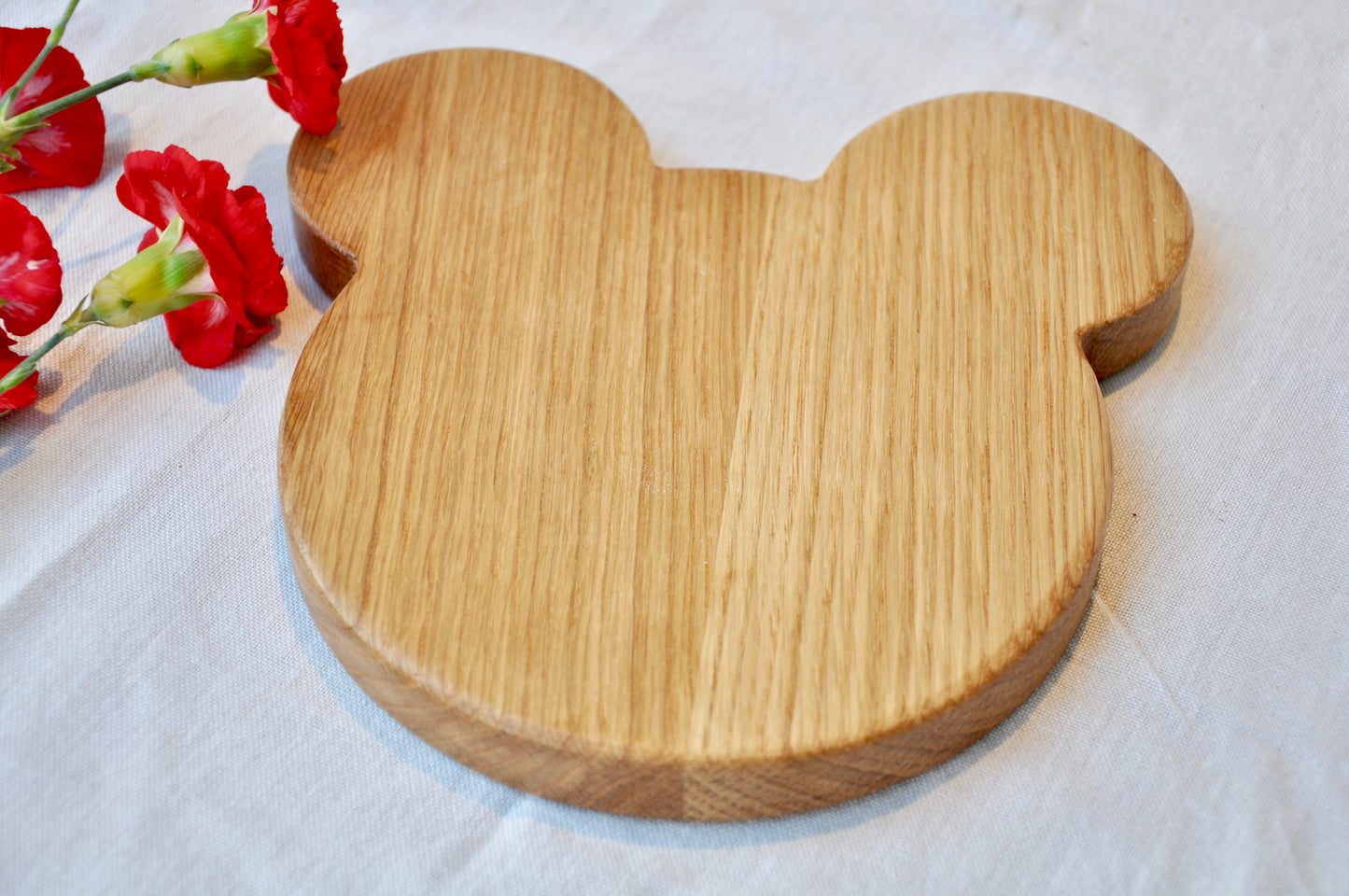 Large Bear Shaped Oak Serving Board / Childrens Treats Board