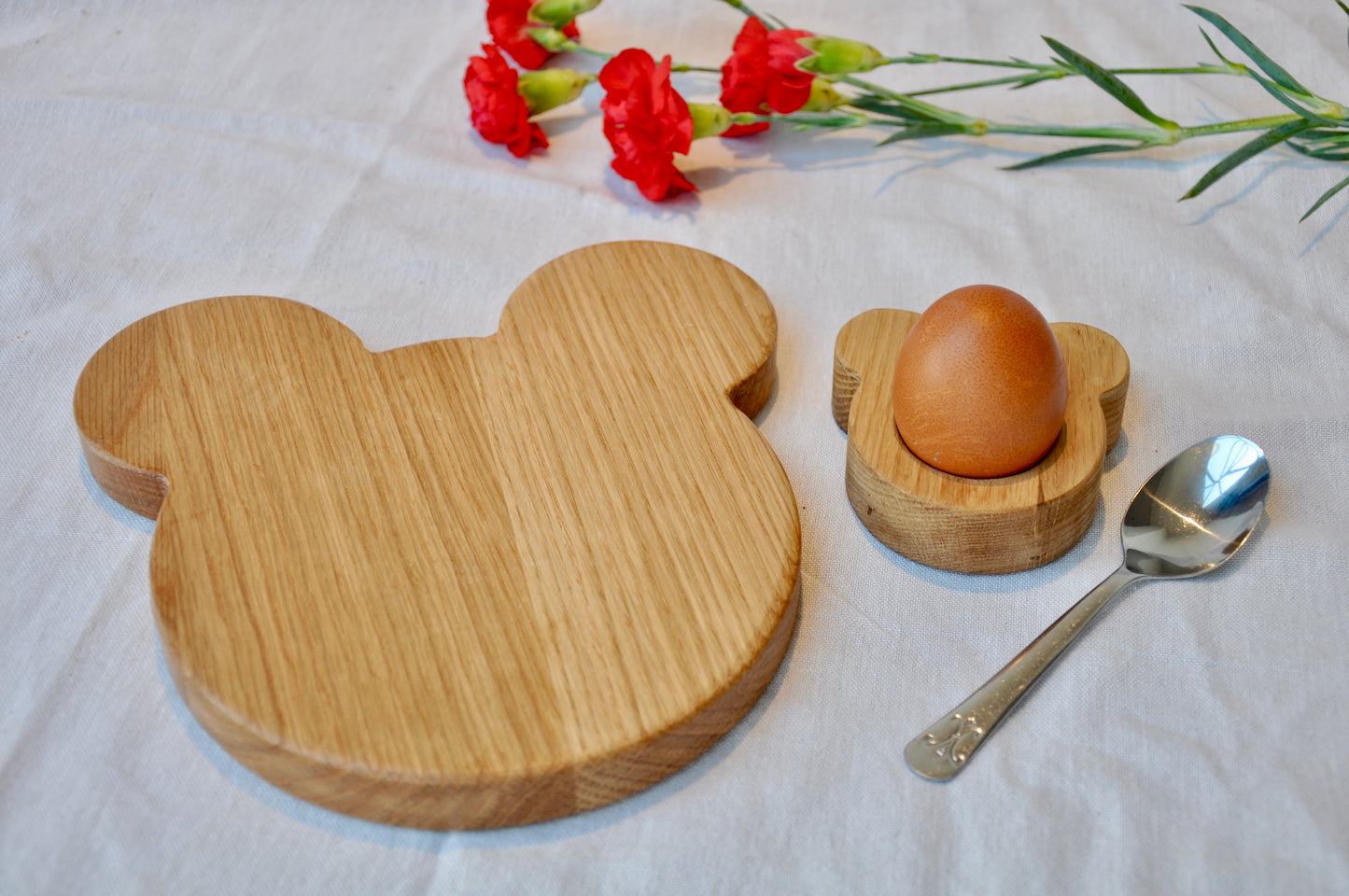 Oak Bear Shaped Egg Cup