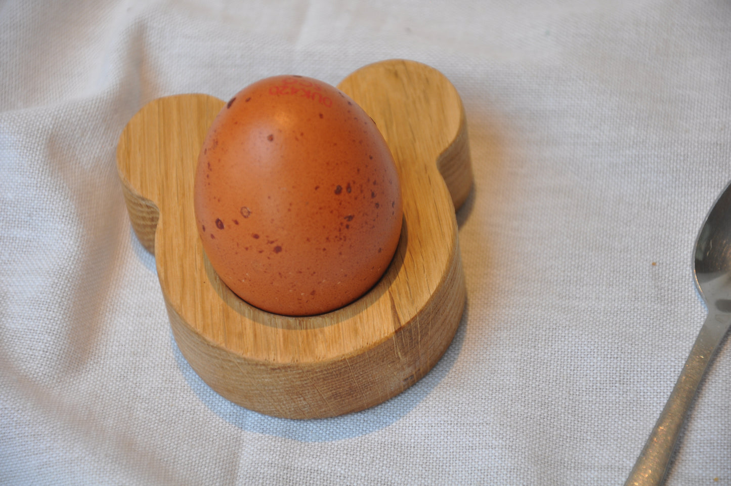 Oak Bear Shaped Egg Cup