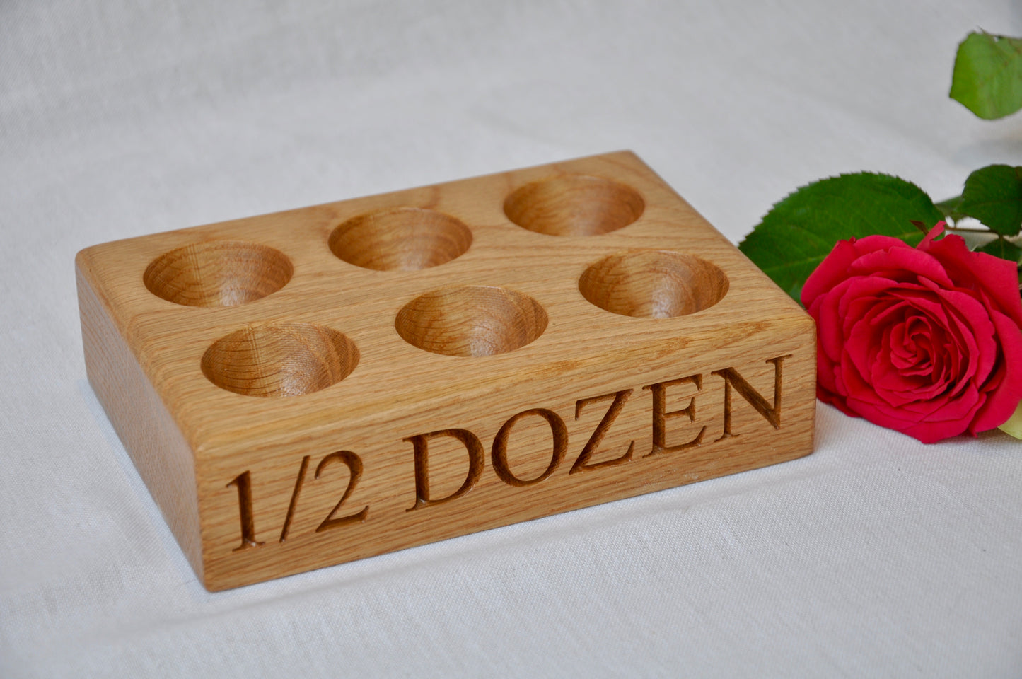 Personalised Oak Egg Holder/ Egg Stand