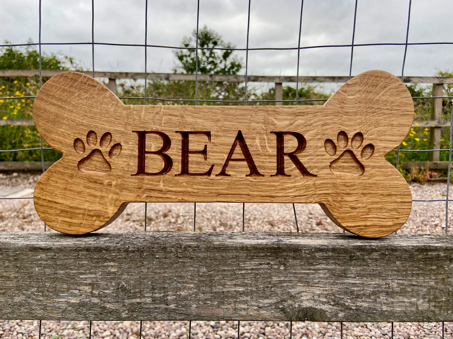 Personalised Dog Kennel Sign / Nameplate